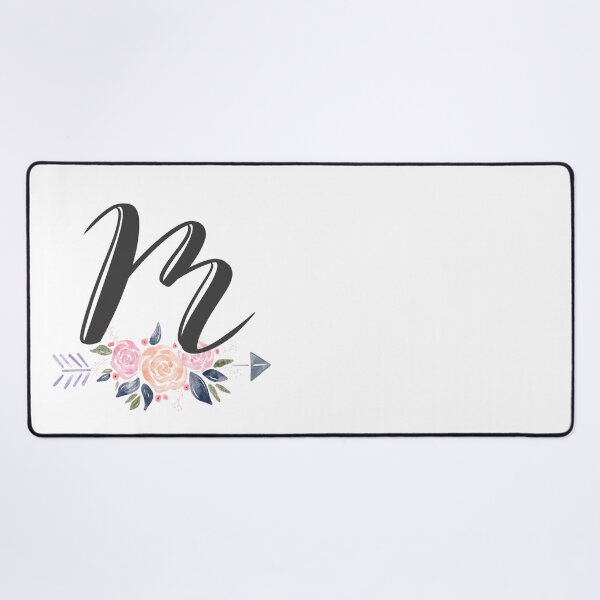 Item preview, Letter M Monogram Watercolor Roses designed and sold by MandyRosko.