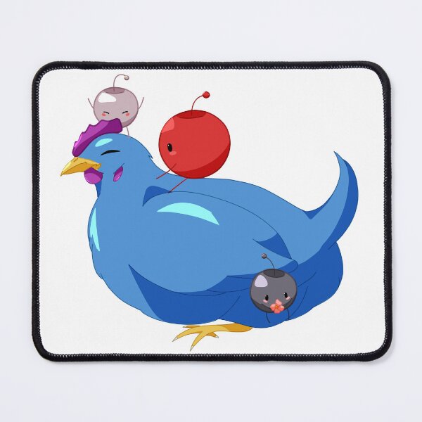 Item preview, Blue Chicken with Junimos - Stardew Valley designed and sold by ItsSakura.