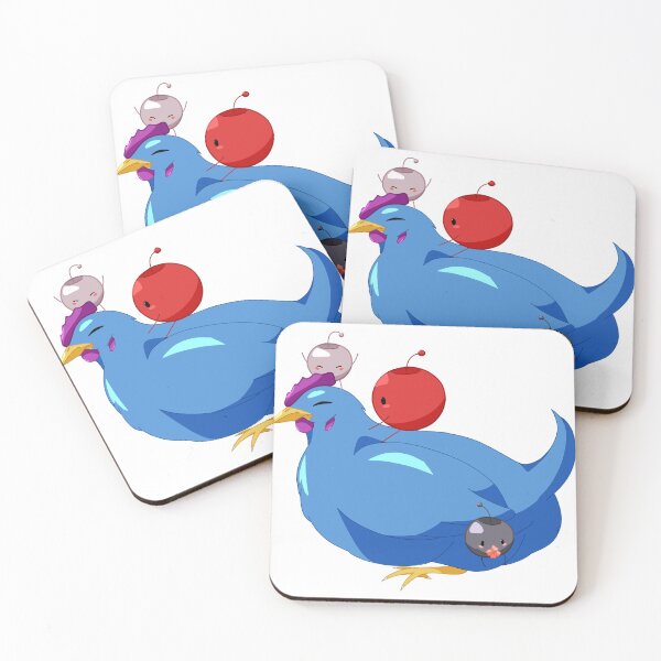 Item preview, Blue Chicken with Junimos - Stardew Valley designed and sold by ItsSakura.