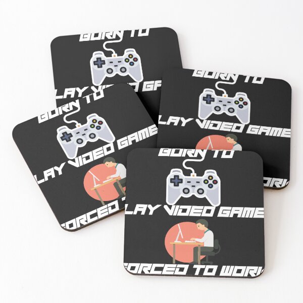 Item preview, Born To Play Video Games Forced To Work T-Shirt  designed and sold by CuteHigh01.