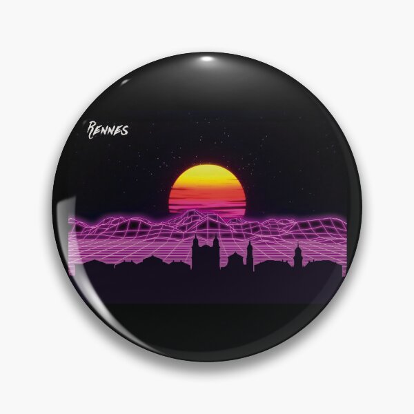 Item preview, Rennes Skyline Neon Nights designed and sold by DFerraz.
