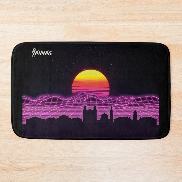 Item preview, Rennes Skyline Neon Nights designed and sold by DFerraz.