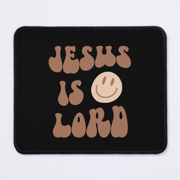 Item preview, Jesus is Lord - Christian Apparel - God - Christianity - Retro - Groovy - Brown designed and sold by Allwhopraisehim.