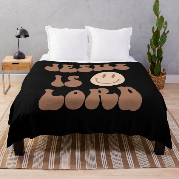 Item preview, Jesus is Lord - Christian Apparel - God - Christianity - Retro - Groovy - Brown designed and sold by Allwhopraisehim.