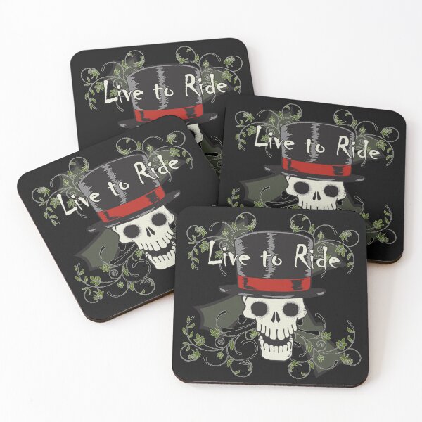 Item preview, Live to Ride skull and cross designed and sold by WickedNiceTees.
