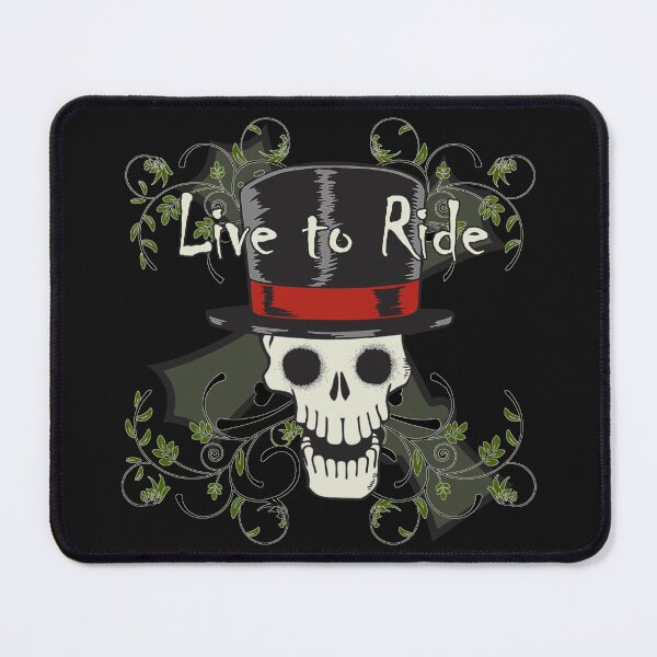 Item preview, Live to Ride skull and cross designed and sold by WickedNiceTees.