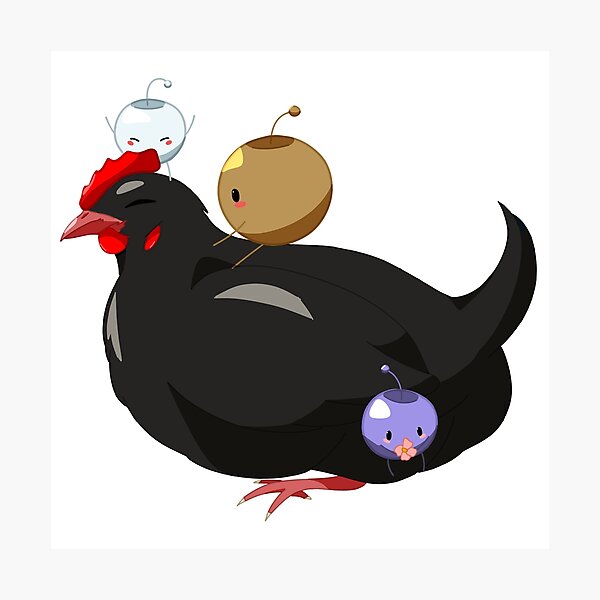 Item preview, Pollo vacío con Junimos - Stardew Valley designed and sold by ItsSakura.