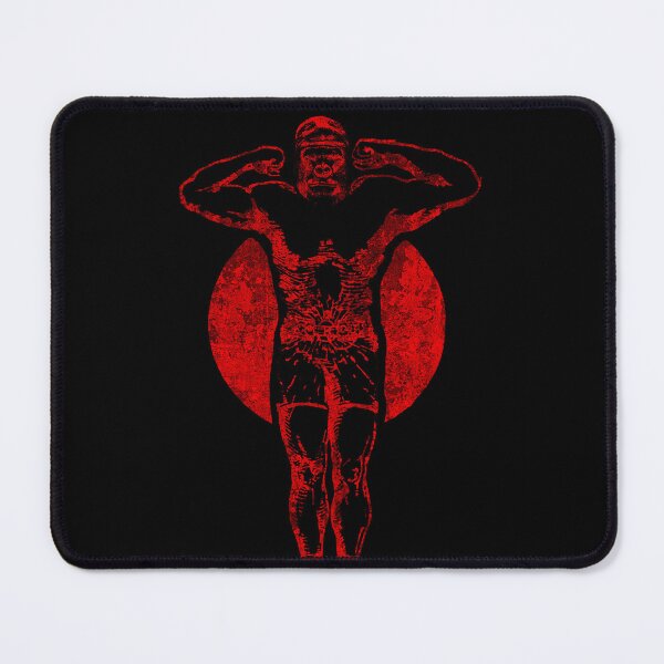 Item preview, Muscular Deadlifter With Strict Gorilla Face And Red Textured Blood Moon Background designed and sold by SimpleAndGreat.