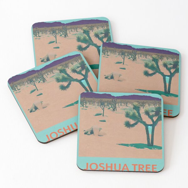 Artikelvorschau, Joshua Tree National Park | Vintage American National Park, Colorful Abstract Design entworfen und verkauft von POSTERAMALA.