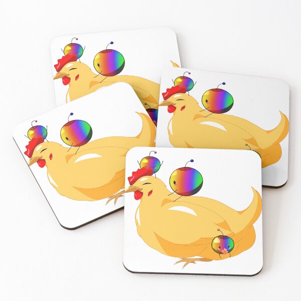 Item preview, Golden Chicken with Rainbow Junimos - Stardew Valley designed and sold by ItsSakura.