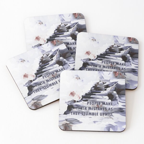 Item preview, Stumbling Uphill - Quote by Jordan B Peterson - grey designed and sold by JoanNinjaHen.