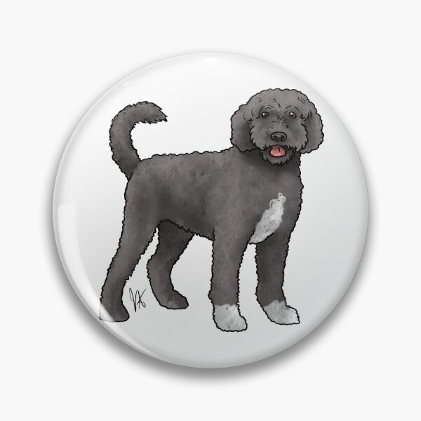 Item preview, Portuguese Water Dog Retriever Cut Black and White designed and sold by Jennifer Stolzer.