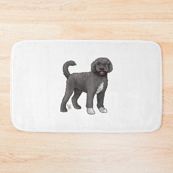 Item preview, Portuguese Water Dog Retriever Cut Black and White designed and sold by Jennifer Stolzer.