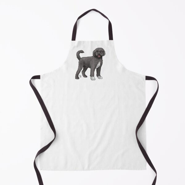 Item preview, Portuguese Water Dog Retriever Cut Black and White designed and sold by Jennifer Stolzer.