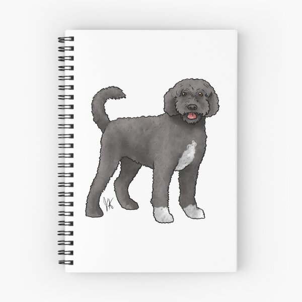 Item preview, Portuguese Water Dog Retriever Cut Black and White designed and sold by Jennifer Stolzer.