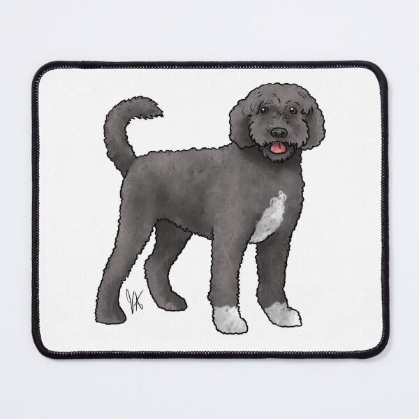 Item preview, Portuguese Water Dog Retriever Cut Black and White designed and sold by Jennifer Stolzer.