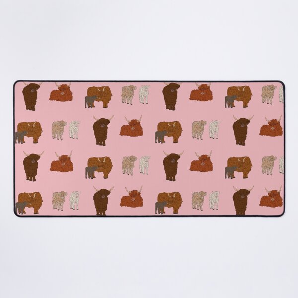 Item preview, Highland Cows Pattern Pink designed and sold by Ashley Gagnon.