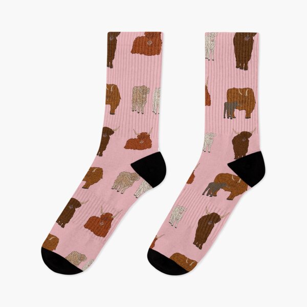 Item preview, Highland Cows Pattern Pink designed and sold by Ashley Gagnon.