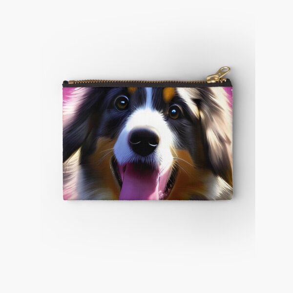 Item preview, Australian shepherd dog with magical nature wallpaper designed and sold by The Love Quill.