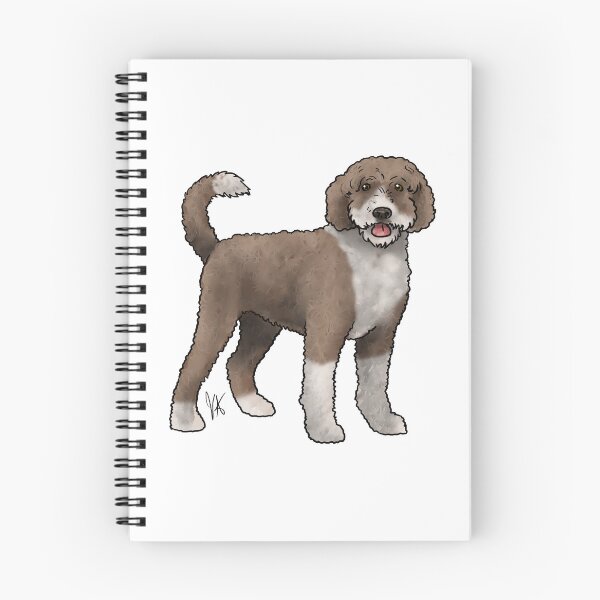 Item preview, Portuguese Water Dog Retriever Cut Chocolate and White designed and sold by Jennifer Stolzer.