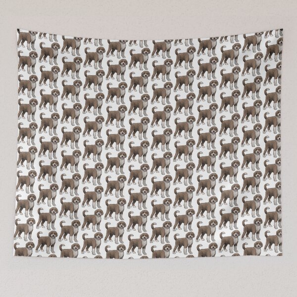 Item preview, Portuguese Water Dog Retriever Cut Chocolate and White designed and sold by Jennifer Stolzer.