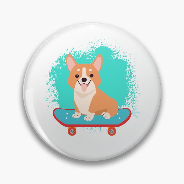 Item preview, Corgi Skateboarding, Dog Love Skateboard Genial Corgi designed and sold by adembulut.