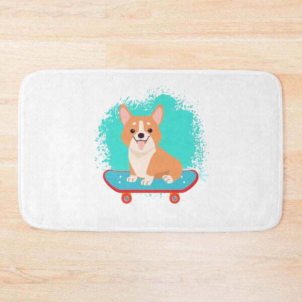Item preview, Corgi Skateboarding, Dog Love Skateboard Genial Corgi designed and sold by adembulut.