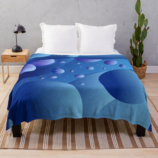 Item preview,  Floating bubbles space dimension blue designed and sold by TipTopTapo.