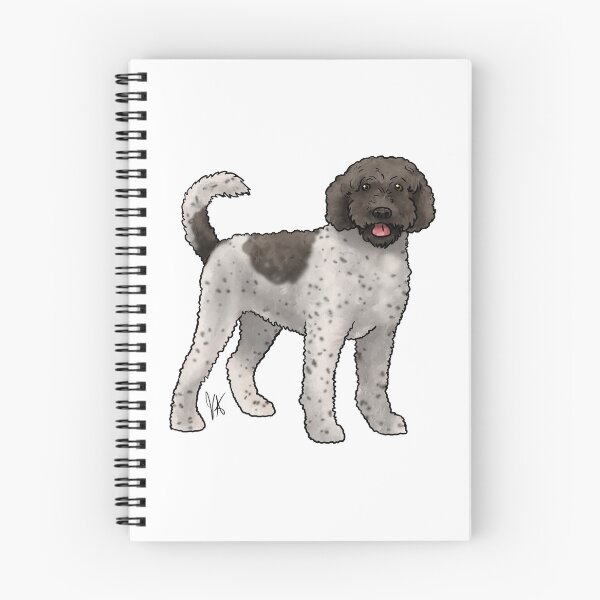 Item preview, Portuguese Water Dog Retriever Cut Chocolate and White designed and sold by Jennifer Stolzer.