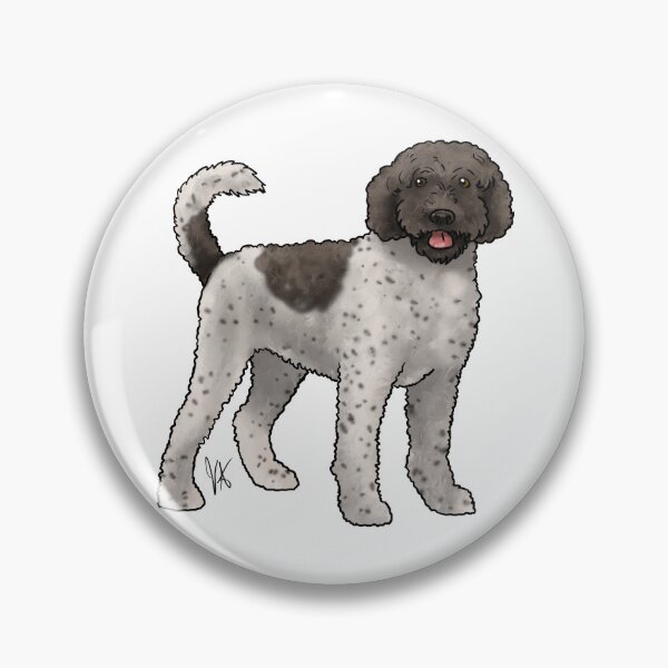 Item preview, Portuguese Water Dog Retriever Cut Chocolate and White designed and sold by Jennifer Stolzer.