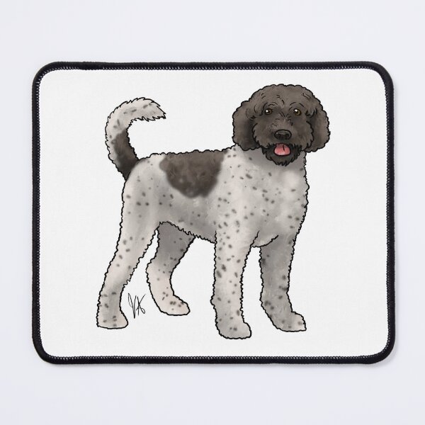 Item preview, Portuguese Water Dog Retriever Cut Chocolate and White designed and sold by Jennifer Stolzer.