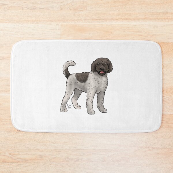 Item preview, Portuguese Water Dog Retriever Cut Chocolate and White designed and sold by Jennifer Stolzer.