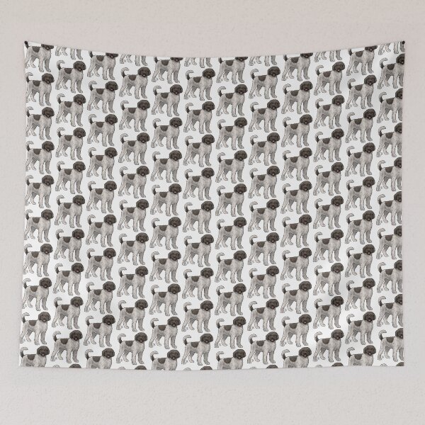 Item preview, Portuguese Water Dog Retriever Cut Chocolate and White designed and sold by Jennifer Stolzer.