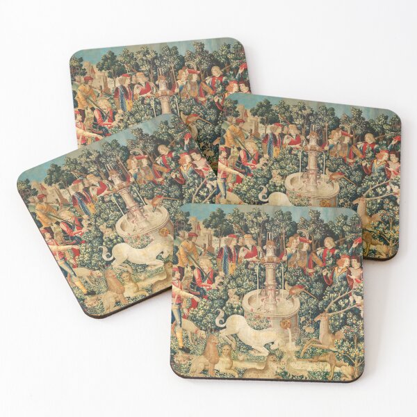 Item preview, UNICORN IS FOUND / Fountain,Other Animals,Green Floral designed and sold by BulganLumini.