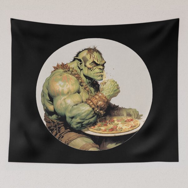 Item preview, Pizza Orc designed and sold by Allegro-Carnaio.