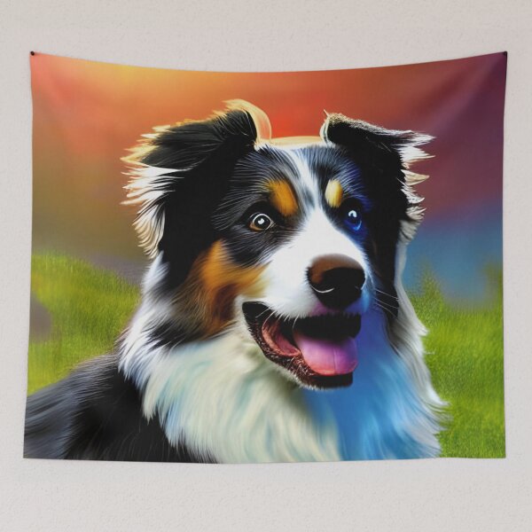 Item preview, Australian shepherd dog designed and sold by The Love Quill.