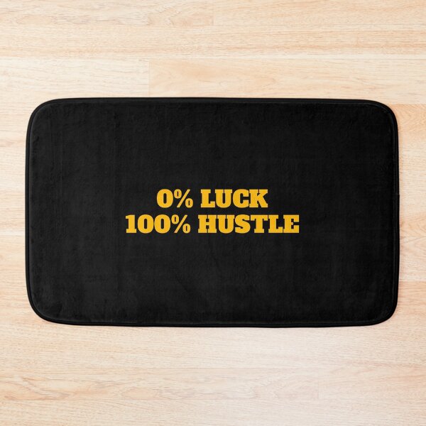 Item preview, Motivational phases for hard work  - 0% LUCK 100% HUSTLE  designed and sold by Inspirationmotivation.