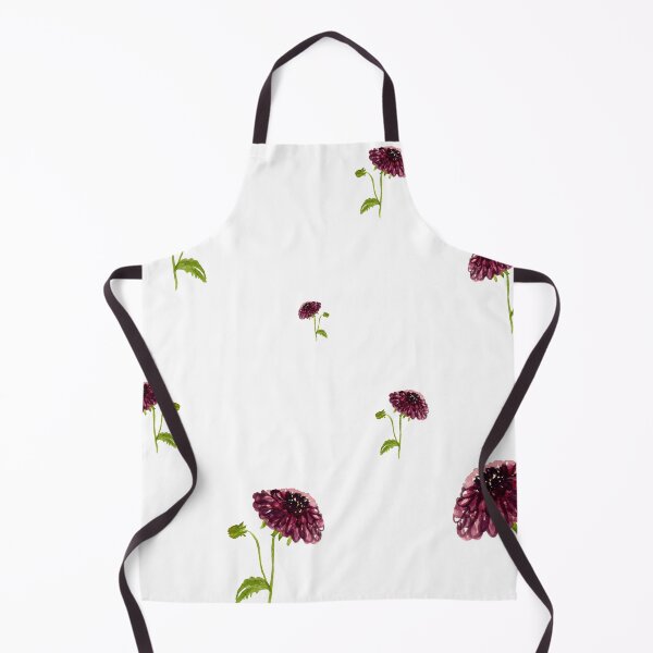 Artikelvorschau, Dahlia red seamless cute pattern a watercolor  entworfen und verkauft von Yana Mustafina | Boho Soulful Designs.
