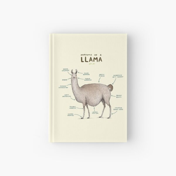 Anatomie eines Lama Notizbuch