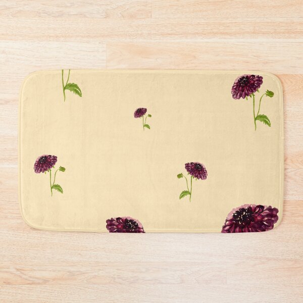 Artikelvorschau, Dahlia red seamless cute pattern a watercolor beige entworfen und verkauft von Yana Mustafina | Boho Soulful Designs.