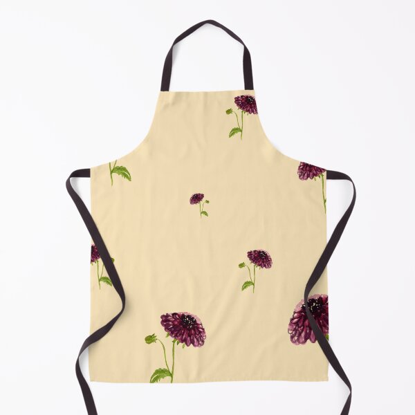 Artikelvorschau, Dahlia red seamless cute pattern a watercolor beige entworfen und verkauft von Yana Mustafina | Boho Soulful Designs.