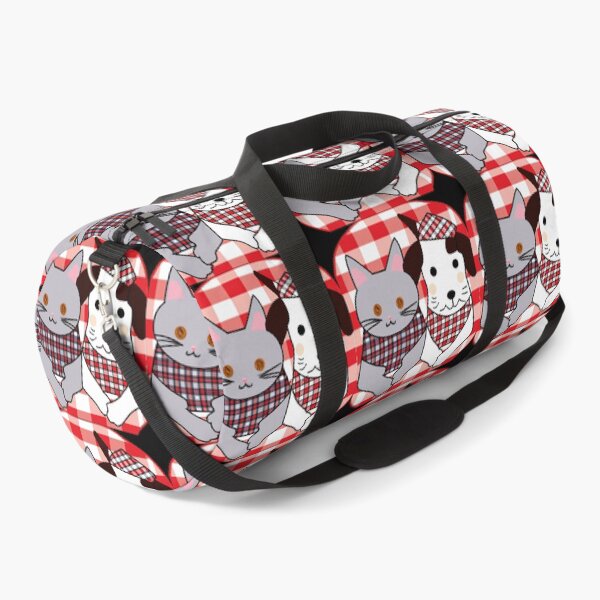 Item preview, Gingham Dog and Calico Cat in Japanese style (AI Generated Art) designed and sold by Cowboy Folly.