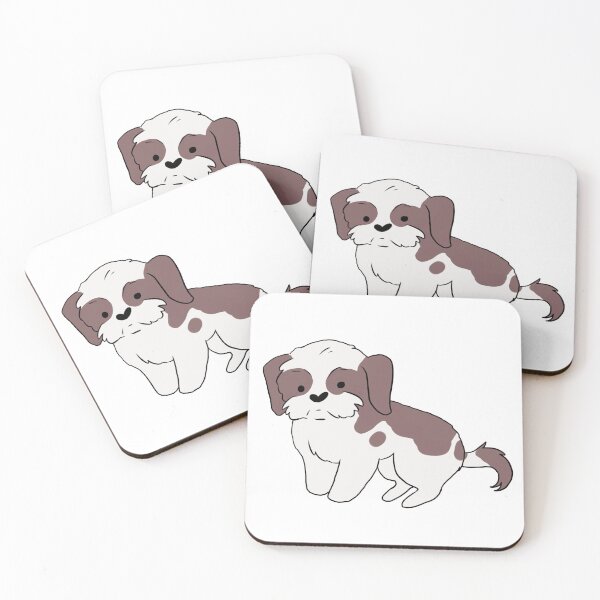 Item preview, Cute Shih tzu dog cartoon illustration  designed and sold by Yarafantasyart.