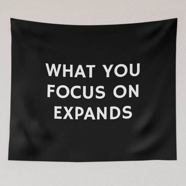Item preview, Zen focus motivational quotes - WHAT YOU FOCUS ON EXPANDS  designed and sold by Inspirationmotivation.