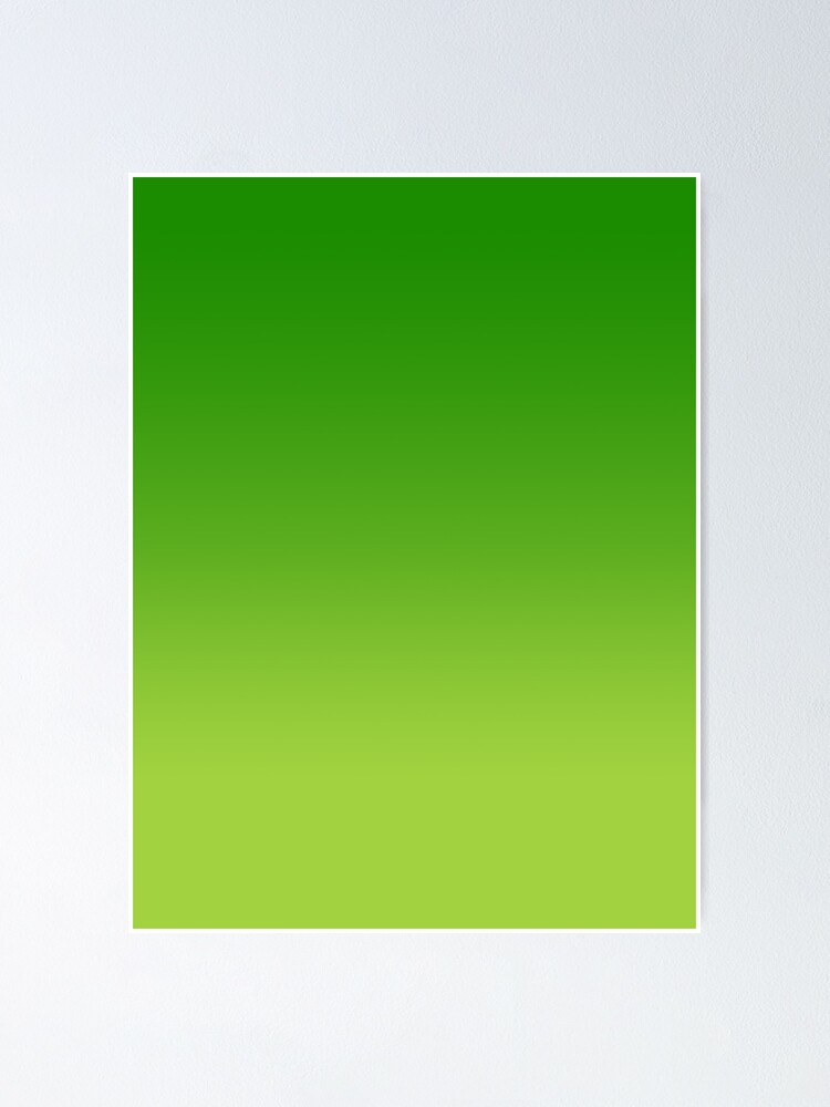 Green Ombre light green, bright green | Poster