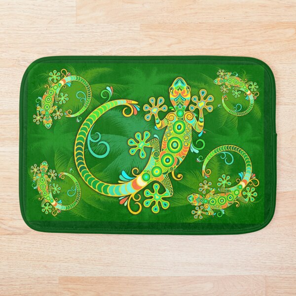 Item preview, Gecko Lizard Colorful Tattoo Style designed and sold by BluedarkArt.