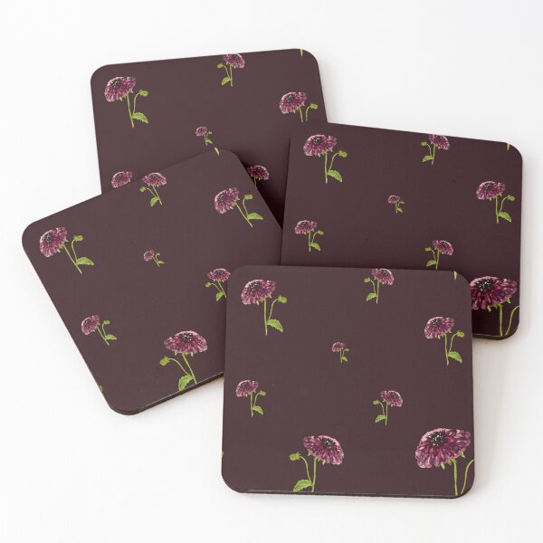Artikelvorschau, Dahlia red seamless cute pattern a watercolor red entworfen und verkauft von Yana Mustafina | Boho Soulful Designs.