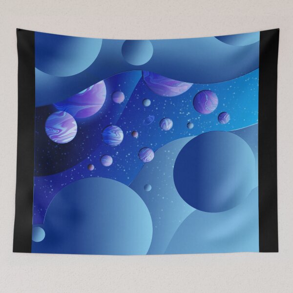 Item preview, Floating bubbles space multiverse rift designed and sold by TipTopTapo.