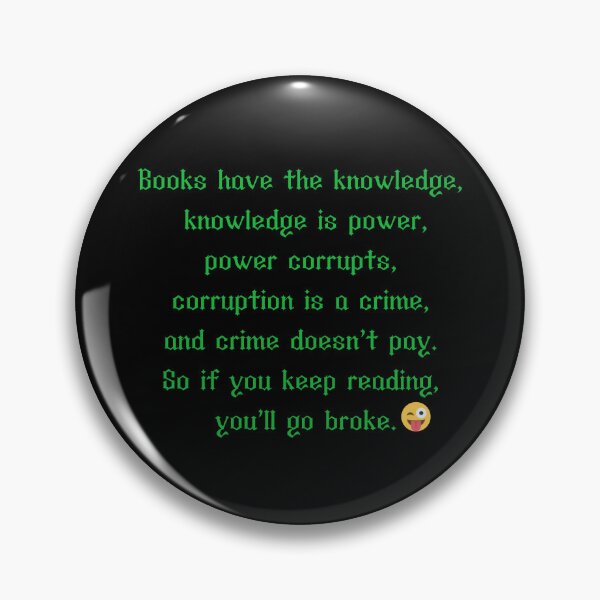Item preview, BOOKS HAVE THE KNOWLEDGE-SAGFABULOUS designed and sold by SagFabulous.