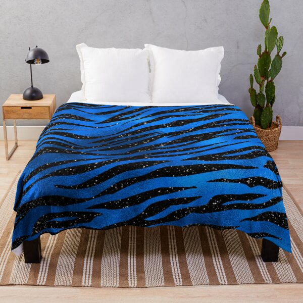 Item preview, Black and Blue Tiger Stripe Pattern designed and sold by Paulele.